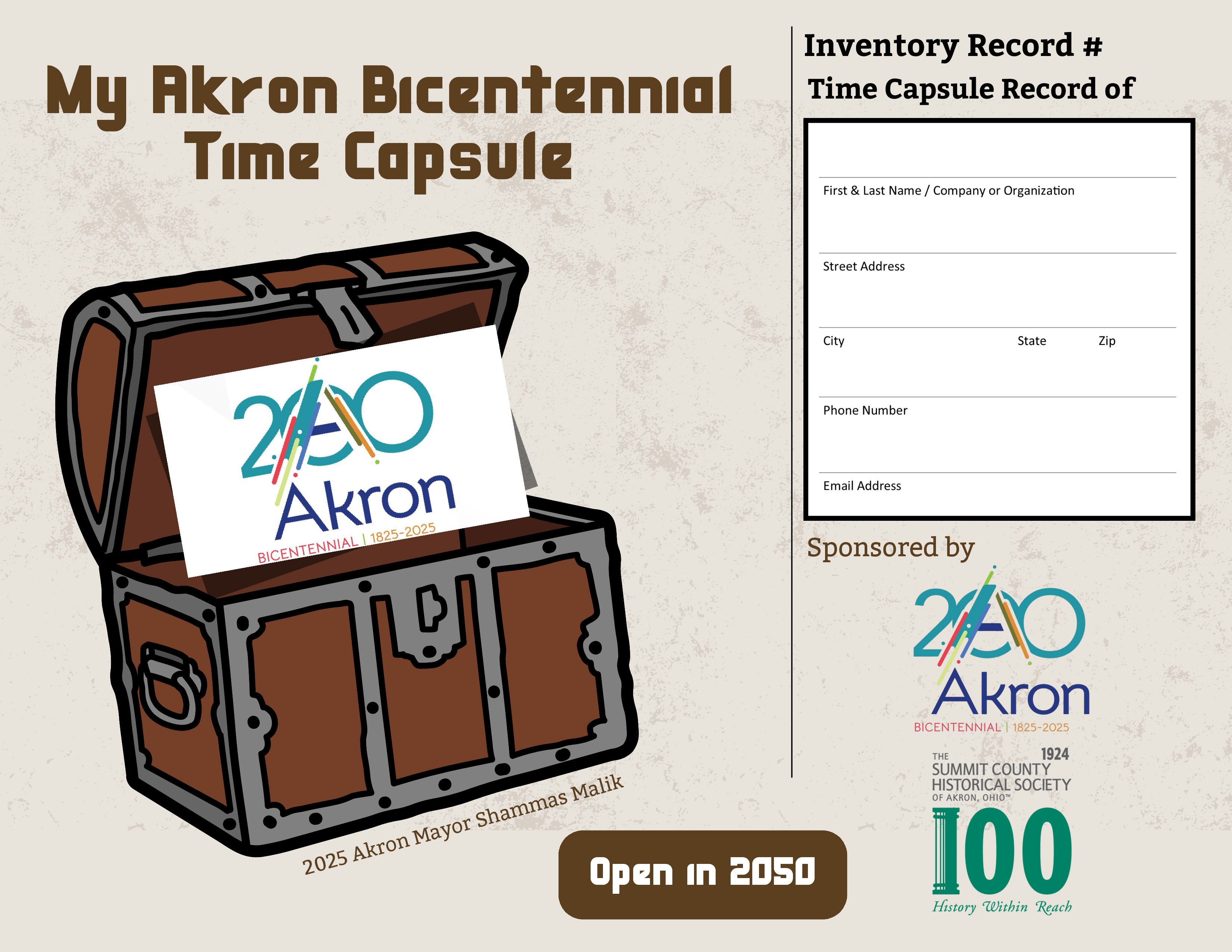 Akron Bicentennial Time Capsule | The Summit County Historical